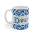 Fair Isle Diamonds Personalized Knitting Mug